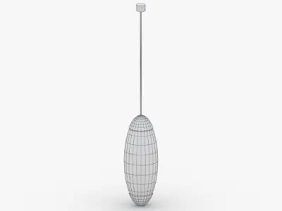 1500 - Hanging Lamp Low-poly 3D model