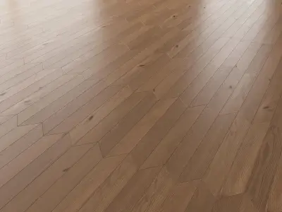  Parquet Oak Nut Brushed set 6 3D model