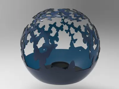Butterfly Candle Holder 3D print model