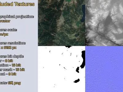 Yuxi China City Landscape 3D Model 3D model