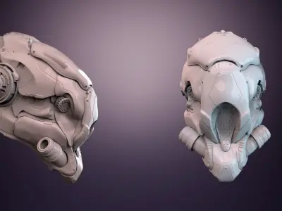 Mech robot highpoly model 3D model