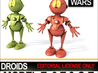 Star Wars Model-E Droids 2-E Q-E 3D model