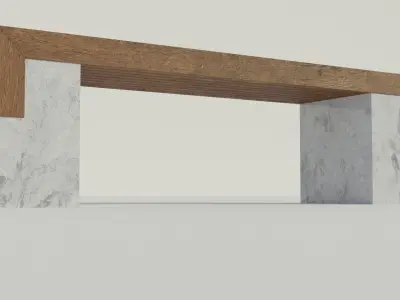 Park Bench 2 - Low poly PBR Low-poly 3D model
