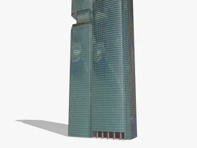 Twins Skyscrapers 3D model