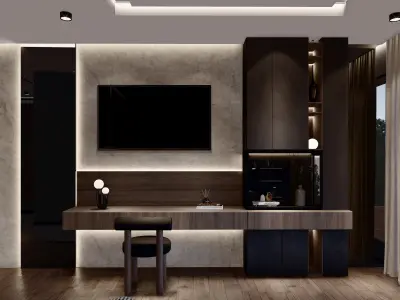 Modern bedroom sketchup design 3D model