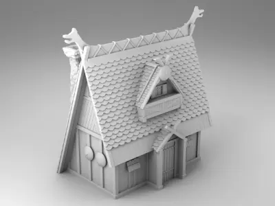 House on the swamp 3D print model