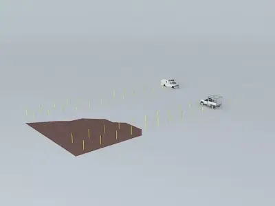 Parking area at PERFO Free 3D model