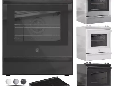 GE Electric Range 30SlideIn 3D model