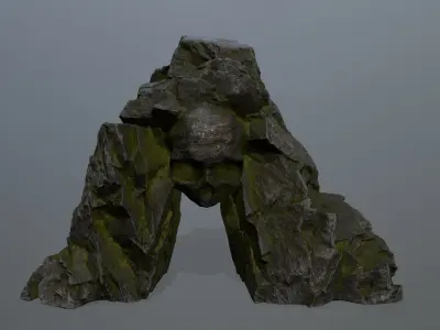 Skull Cave Low-poly 3D model