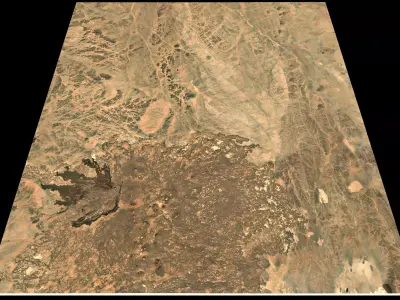 Mecca and the Red Sea coast of Saudi Arabia - tile n23 e41 3D model