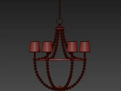 Danville chandelier hudson valley lighting 3D model