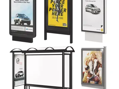 Street Advertising 3D model