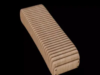 The Wave Bench 3D model