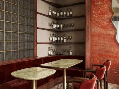 Velvet Lounge - Lounge 3d scene 3D model