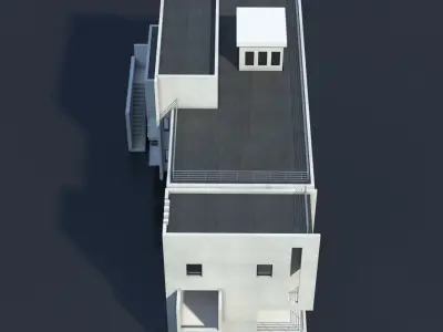  Building pack 2 building 3D model Low-poly 3D model