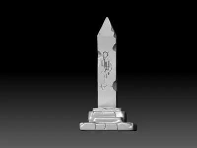 Ancient Stone Monolith - 3D Print Model 3D print model purchase