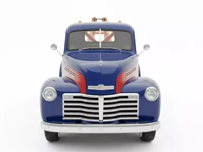 Vintage Two Tone Pickup Low-poly 3D model