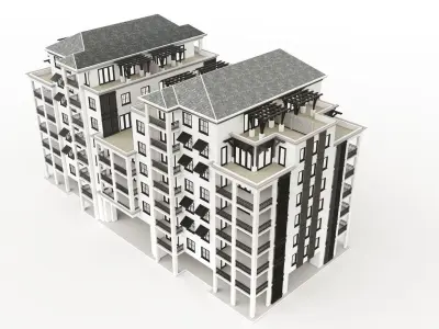Building 3D Model residential 3D model