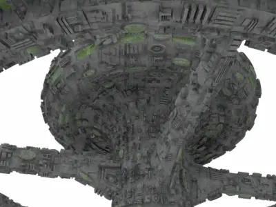 Space station 3D model