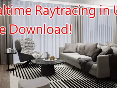SPONSOR Download UE4 Realtime Interior Livingroom Ray tracing 3D model