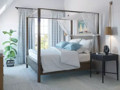 Bedroom Casablanca 3D model