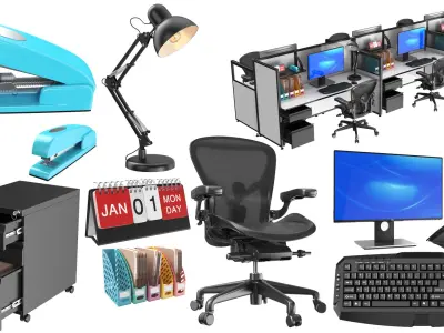  Detailed Office Interior 