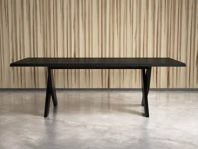 Plato taiwan teak dining table 3D model