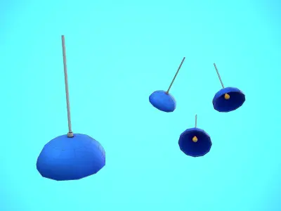 CEILING LAMP 02 CARTOON STYLIZED Low-poly 3D model