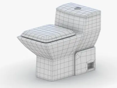 1530 - Toilet Low-poly 3D model