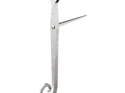 Black Shutter Dog Holders 3D model