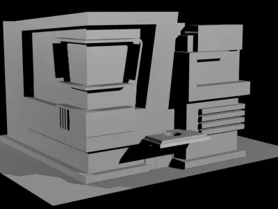 Exterior Mall building 3D model