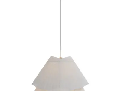 Light fixture with shade hanging from it Free 3D model