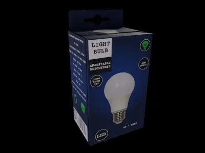 Colored Light Bulb - GAME READY PBR Low-poly 3D model