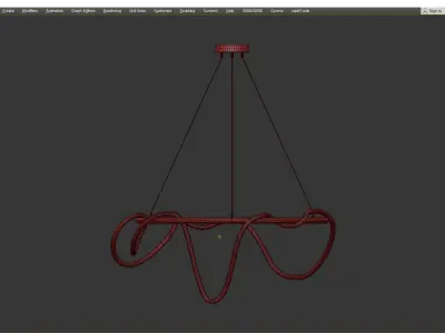  Knot Light luke chandelier Low-poly 3D model
