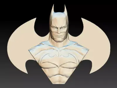 Batman 3D STL Model for CNC Router 3D model