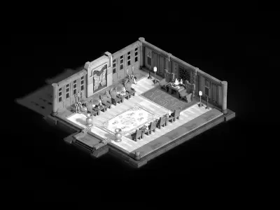 Gang Indoor - Zhongyi Hall 02 3D model
