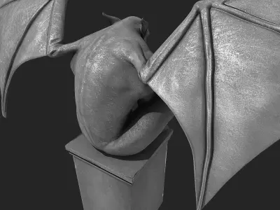 Gargoyle Statue 3D model