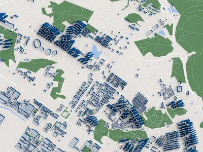 Changwon-si City South Korea 3D model
