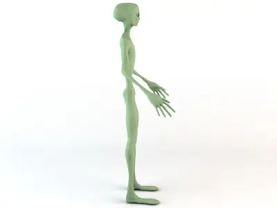 Alien Character Low-poly 3D model