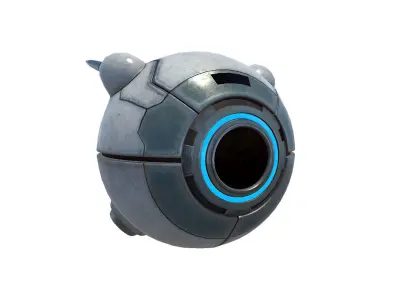 Sci-Fi Drone Low-poly 3D model