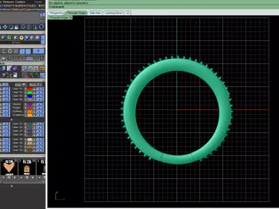 Ribbed Halo Gold Ring 3D print model