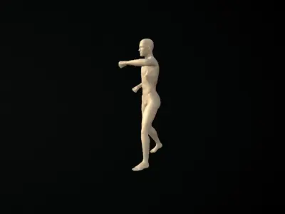 Ultimate Fighter Animation Starter Pack Free low-poly 3D model