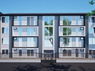 EXTERIOR APARTMENT DESIGN 3D model