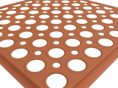 Door mat lowpoly 3d model Low-poly 3D model