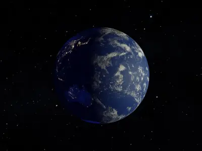 Earth DAY and NIGHT 3D model