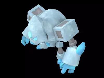 Stone Giant Monster v1 001 Low-poly 3D model