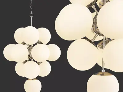 La Dame Chandelier Low-poly 3D model