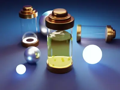 Energy Capsule Animation 3D model