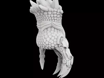 Hybrid Mecha Dragon Claw 3D print model