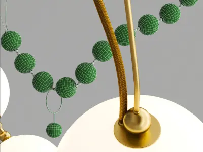 COCO Designer lamp made of glass balls 3D model